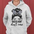 Route Hair Dont Care Mothers Day Mail Carrier Postal Worker Women Hoodie