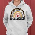 Social Worker Rainbow 2023 School Social Worker Women Hoodie