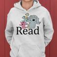 Teacher Library Read Book Club Piggie Elephant Pigeons Funny V3 Women Hoodie