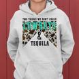 Two Things We Dont Chase Cowboys And Tequila Cowhide Retro Women Hoodie