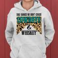 Two Things We Dont Chase Cowboys And Whiskey Leopard Retro Women Hoodie