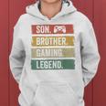 Vintage Sohn Bruder Gaming Legende Retro Video Gamer Boy Frauen Hoodie