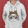 Women Bunny Face Leopard Glasses Headband Happy Easter Day Women Hoodie