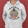 Womens I Like My Books Spicy & My Coffee Icy Reader Reading Bookish Women Hoodie