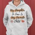 Womens My Daughter In Law Is My Favorite Child Butterfly Family Women Hoodie