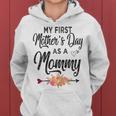 Womens My First Mothers Day As A Mommy Mothers Day 2023 New Mom Women Hoodie