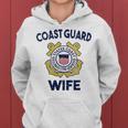 Womens Proud Us Coast Guard Wife Military Pride Women Hoodie