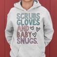 Womens Scrubs Gloves And Baby Snugs Women Hoodie