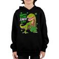 St Patricks Day Dinosaur Dino Saurus Irish Shamrock Kids Boy  Youth Hoodie