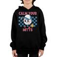 Calm Your Mitts Baseball Player Baseball Game Sports Lover Youth Hoodie