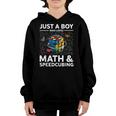 Just A Boy Who Loves Math And Speedcubing Funny Puzzle Youth Hoodie