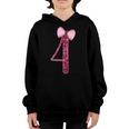 Kids Girls 4Th Birthday Shirt - Gift For 4 Years Old Girl Bday Youth Hoodie