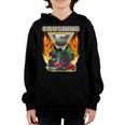 Kids Monster Truck Crushing Being 5 Five Years Old 5Th Birthday Youth Hoodie