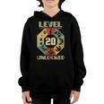Level 20 UnlockedShirt Funny Video Gamer 20Th Birthday Youth Hoodie