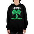 Level 6 Unlocked Birthday Boy 6 Year Old Video Game Gaming Youth Hoodie