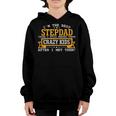 Mens Best Stepdad Wanted Crazy Kids Fathers Day Birthday Youth Hoodie