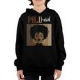 PhD-Ish Phd Doctorate Student Graduation Black Afro Youth Hoodie