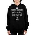 PhD Student Dissertation Any Name Doctorate Graduation Youth Hoodie