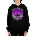 Purple Up For Military Kids Military Child Month Purple Kids Youth Hoodie