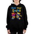 Rock Your Socks Down Syndrome Day Awareness For Boys Girls Youth Hoodie