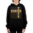 Senior 2024 Class Of 2024 Graduation Or First Day Of School Youth Hoodie