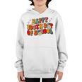 100Th Day Of School Groovy Retro 100 Day Of School Teacher V2 Youth Hoodie