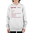 Karma Definition Inspired Karma Is My Boyfriend Karma Cat Youth Hoodie Karma Definition Inspired Karma Is My Boyfriend Karma Cat Youth Hoodie