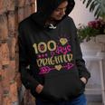 100 Days Brighter Girls Student 100 Day Of School Youth Hoodie