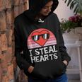 I Steal Hearts Vintage Valentines Day Cool Herat Boys Kids  Youth Hoodie