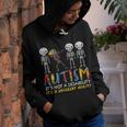 Autism Awerness - Skeleton Dabbing Autistic Kids Awareness Youth Hoodie
