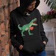Boys Valentines Day KidsRex Dinosaur I Steal Hearts Youth Hoodie