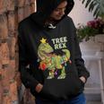 Christmas Dinosaur Kids Boys Men Christmas Lights Tree Rex V2 Youth Hoodie