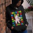 Flossing Unicorn 100 Day Of School 100 Days Smarter Girls V2 Youth Hoodie