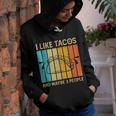 I Like Tacos And Maybe 3 People Funny Retro For Men Boys Youth Hoodie