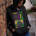 I Paused My Game To Be Here Video Game Beads Mardi Gras Youth Hoodie