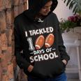 I Tackled 100 Day Of School Football Boy 100Th Day Of School V5 Youth Hoodie