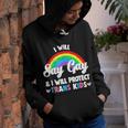 I Will Say Gay And I Will Protect Trans Kids Lgbtq Pride Youth Hoodie