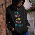 Isla Cute Personalized Text Kids Gift Top For Girls Youth Hoodie