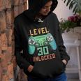 Level 30 Unlocked 30Th Birthday Gamer Gifts 30 Year Old Male Youth Hoodie