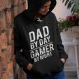 Mens Dad By Day Gamer By Night Funny Fathers Day Gamer Dad Gift Youth Hoodie