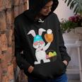 Rabbit Baseball Easter Bunny 2021 For Kids Youth Boys Girls Youth Hoodie