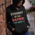 Student By Day Gamer By Night Meme For Gamers Youth Hoodie