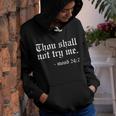Thou Shall Not Try Me - Mood 247 Funny Oldschool Youth Hoodie