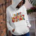 100Th Day Of School Groovy Retro 100 Day Of School Teacher V2 Youth Hoodie