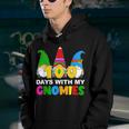 100 Days Of School 100Th Day With My Gnomies Funny Youth Hoodie