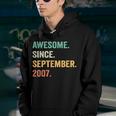 16 Years Old Gift 16Th Bday Boy Awesome Since September 2007 Youth Hoodie