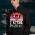 I Steal Hearts Vintage Valentines Day Cool Herat Boys Kids  Youth Hoodie