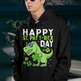Happy St Pat Trex Day Dino St Patricks Day Toddler Boys  V2 Youth Hoodie