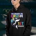 Back To School Im Ready To Crush 1St Grade Orca Whale Youth Hoodie