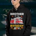 Brother Of The Birthday Boy Fire Truck Firefighter Party Bro Youth Hoodie